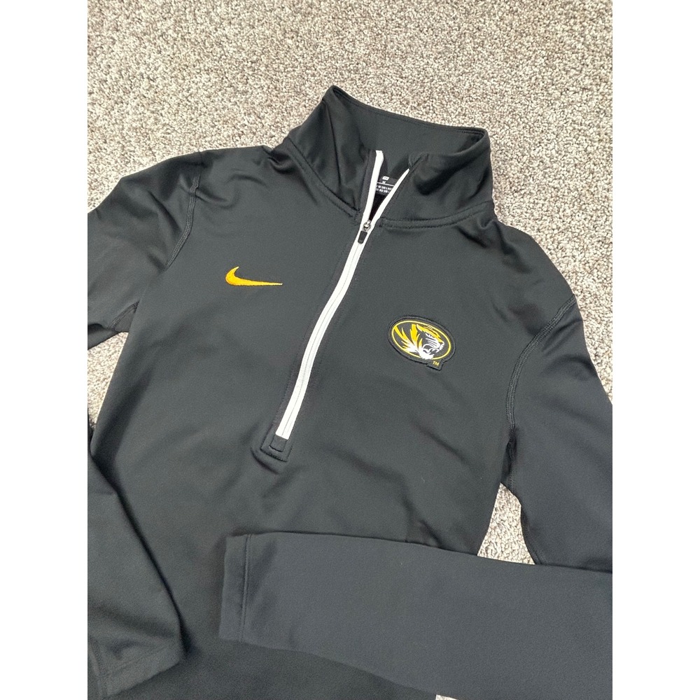 Nike Dri-FIT Missouri Tigers Quarter Zip Pullover Womens Medium Mizzou #0699
